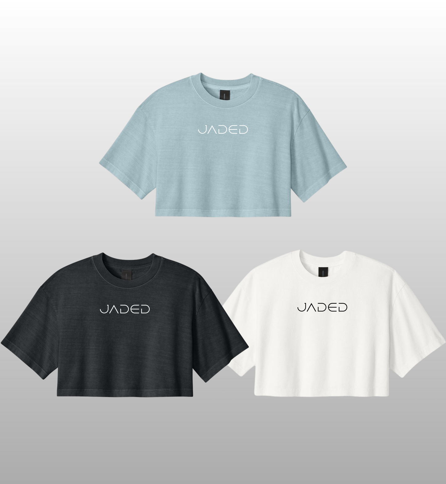 JADED CROP TOP (EMBROIDERED)